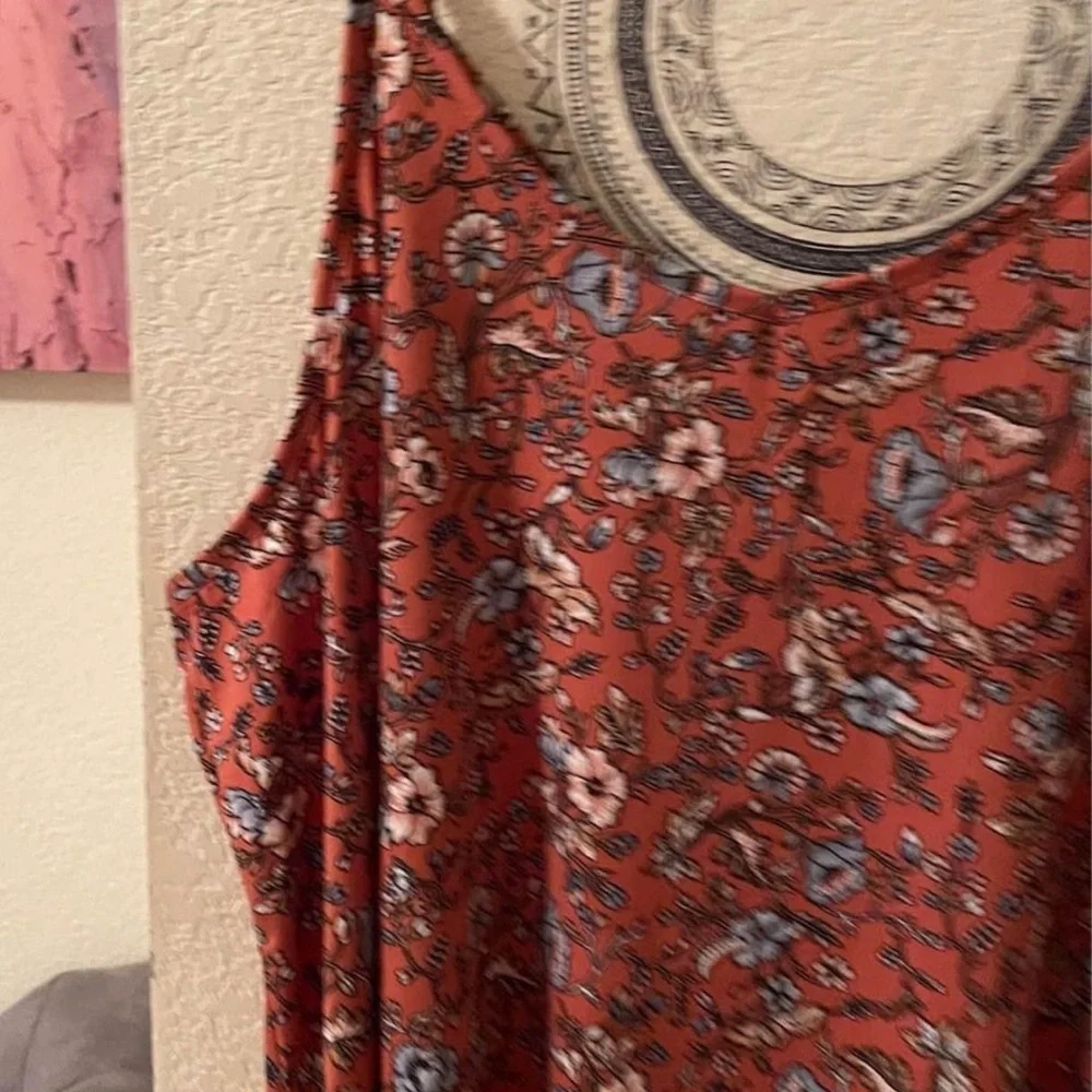 Wallflower Plus Size Womens floral summer sleeveless dress size 2X New